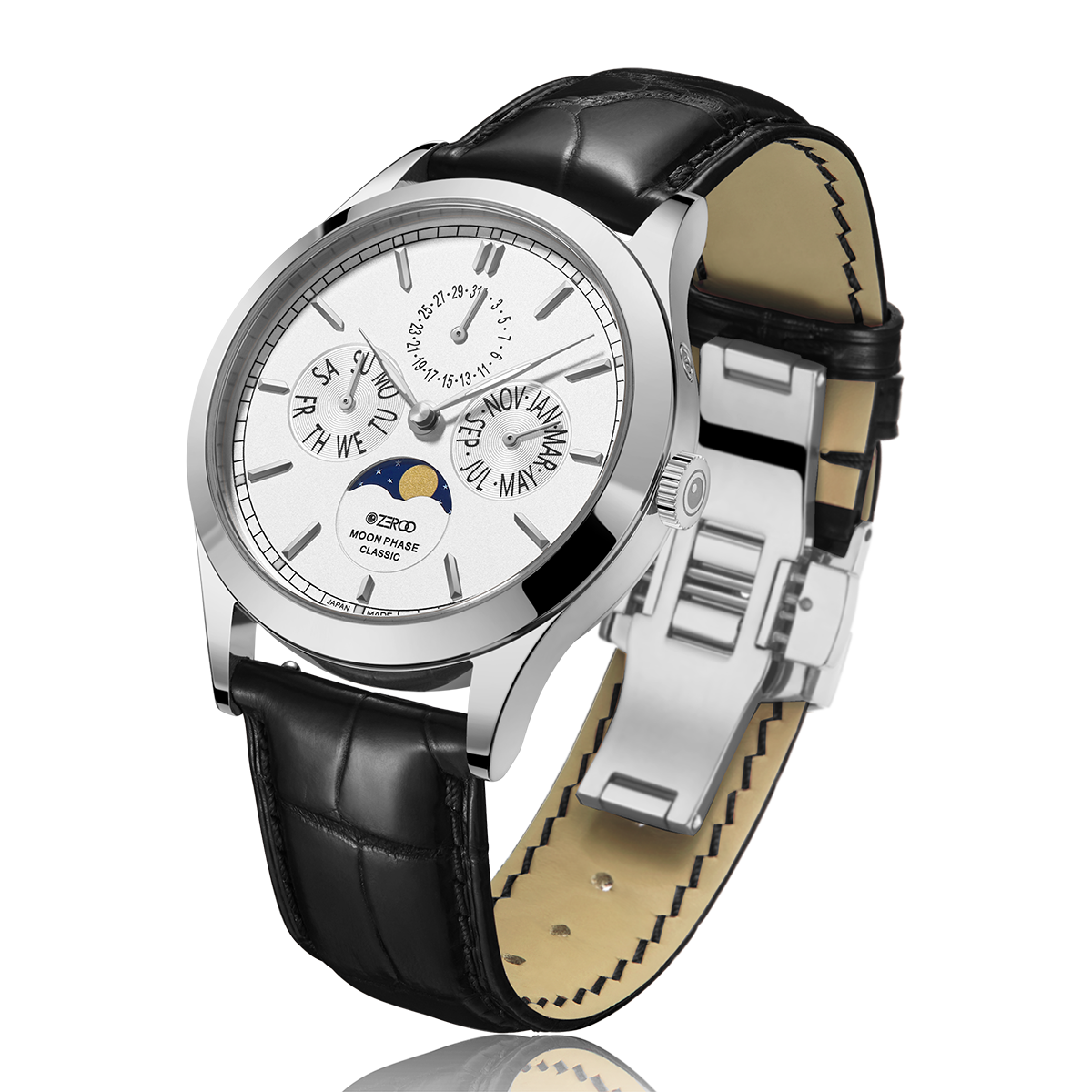 ZEROO C1 CLASSIC MOON PHASE (Color: ZC001SWH)