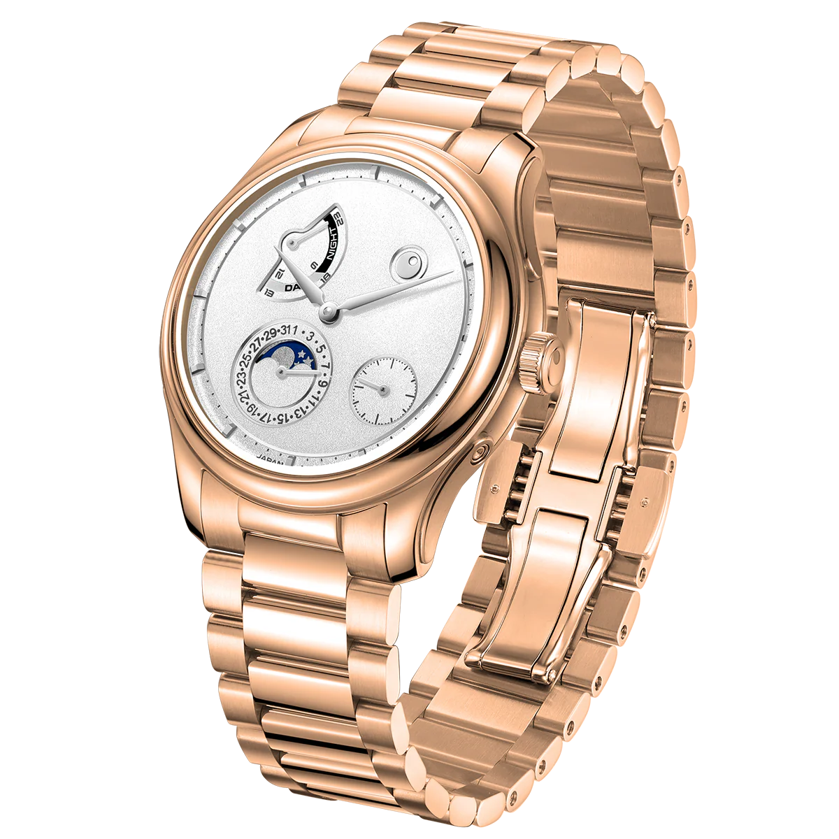 ZEROO C5 KEIGO Classic Automatic Moon Phase Limited Edtion 300pcs (Color: ZC005RWH)