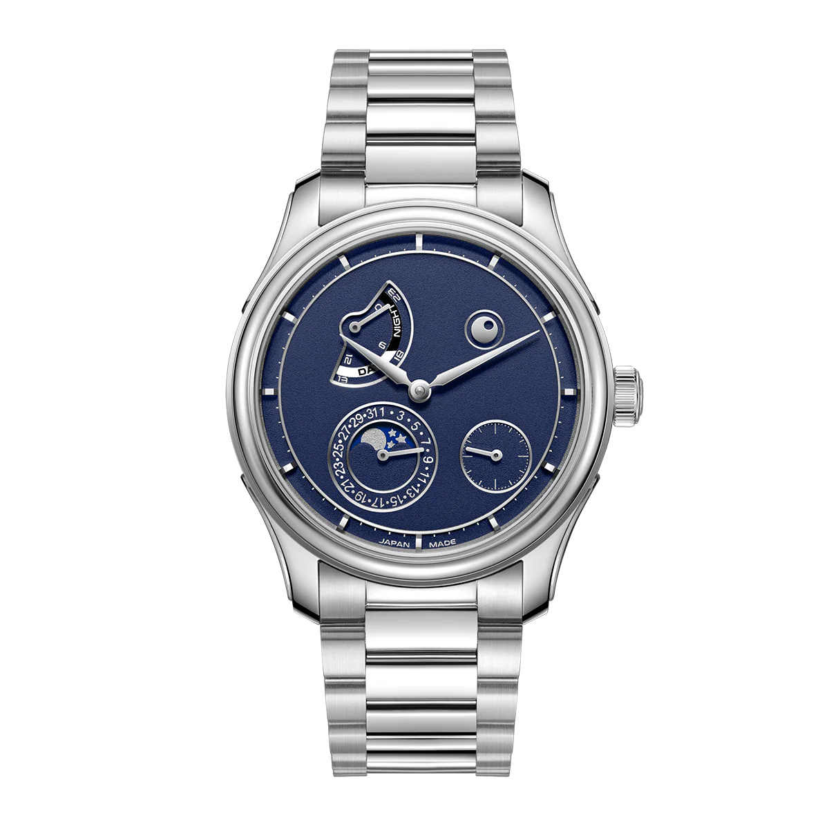 ZEROO C5 KEIGO Classic Automatic Moon Phase Limited Edtion 300pcs (Color: ZC005SDB)