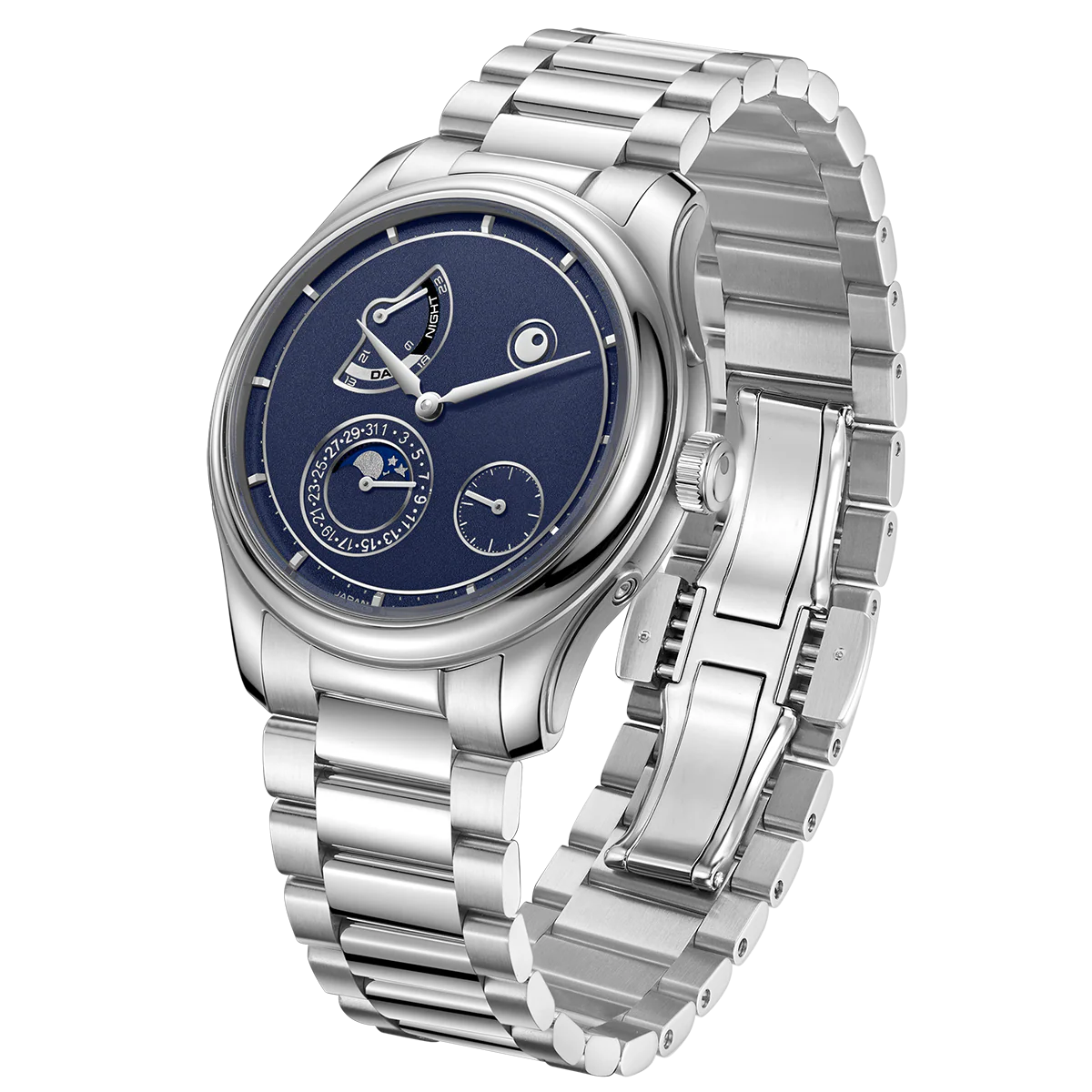 ZEROO C5 KEIGO Classic Automatic Moon Phase Limited Edtion 300pcs (Color: ZC005SDB)