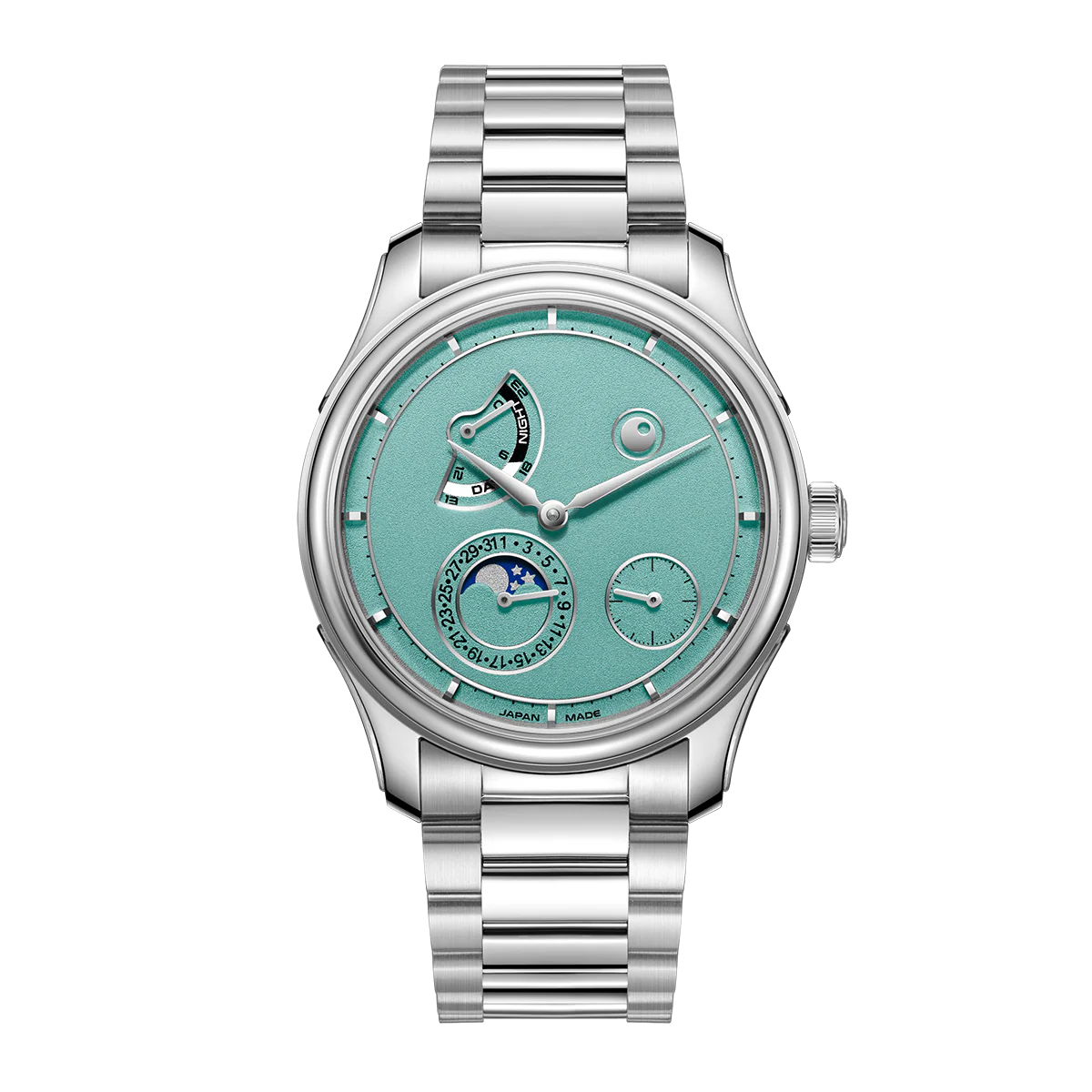 ZEROO C5 KEIGO Classic Automatic Moon Phase Limited Edtion 300pcs (Color: ZC005SLG)