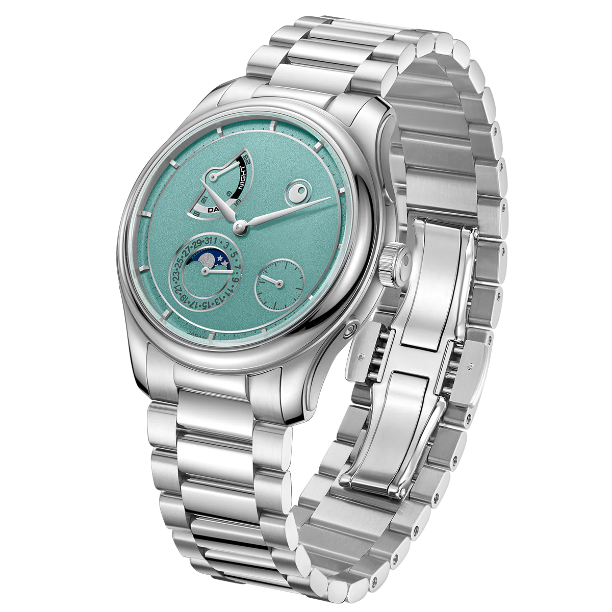 ZEROO C5 KEIGO Classic Automatic Moon Phase Limited Edtion 300pcs (Color: ZC005SLG)