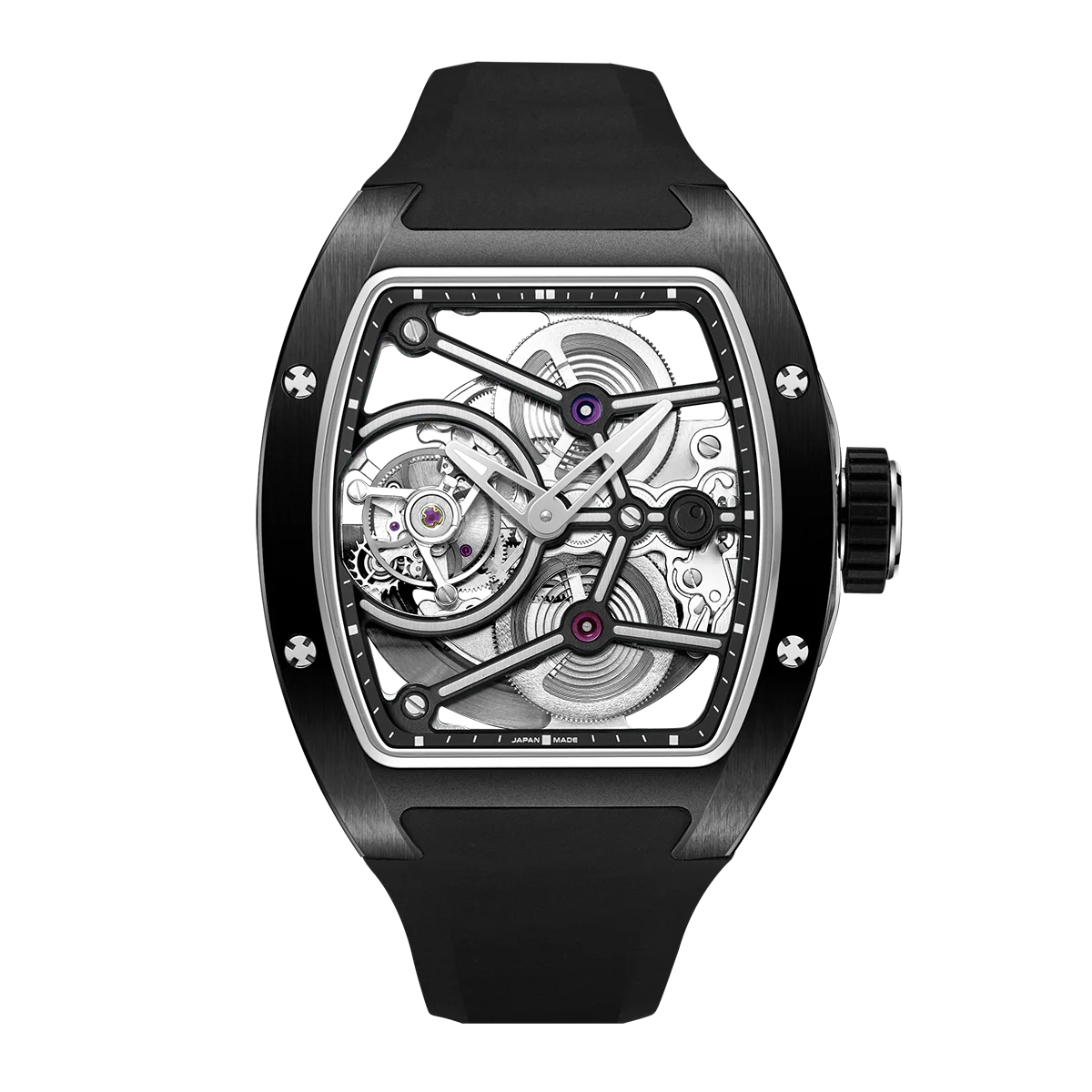 ZEROO T10 THE ARCHER FULL SKELETON AUTOMATIC TOURBILLON (Color: ZT010SBBK)