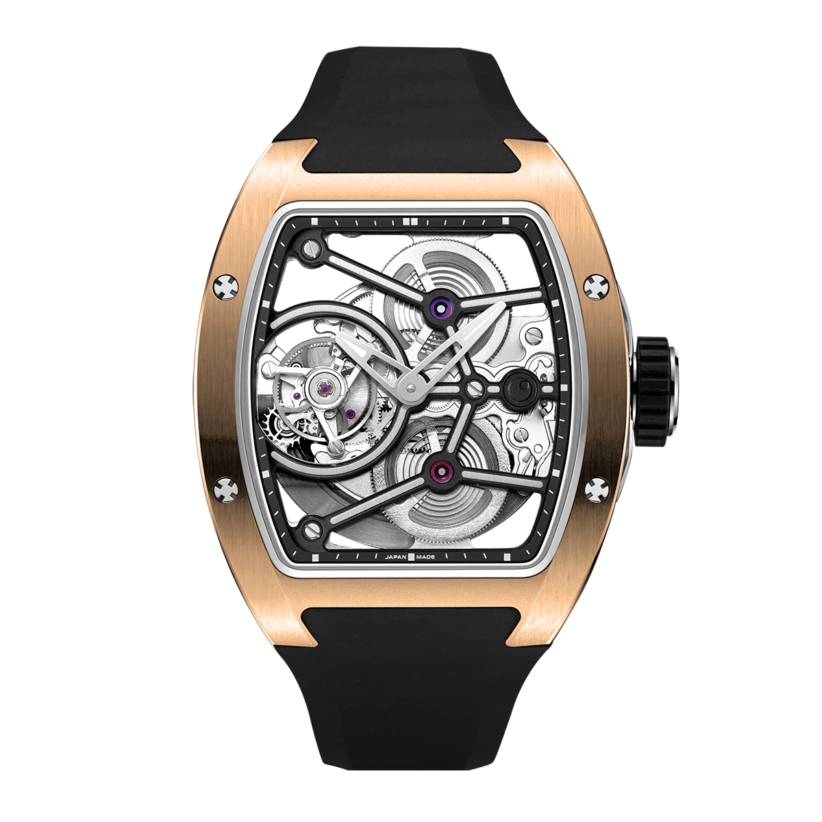 ZEROO T10 THE ARCHER FULL SKELETON AUTOMATIC TOURBILLON (Color: ZT010SRBK)