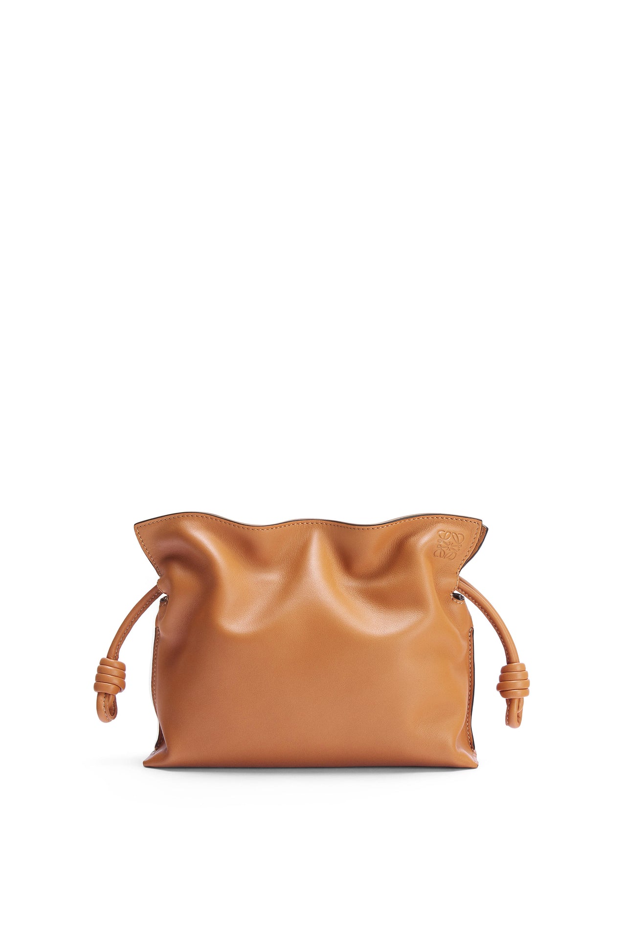 Loewe Mini Flamenco clutch in nappa calfskin (Warm Desert)