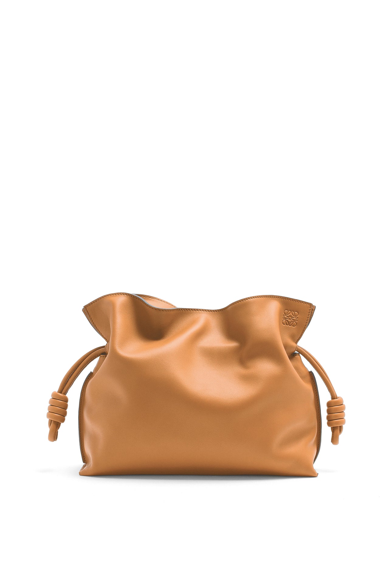 Loewe Medium Flamenco clutch in nappa calfskin (Colour: Warm Desert)