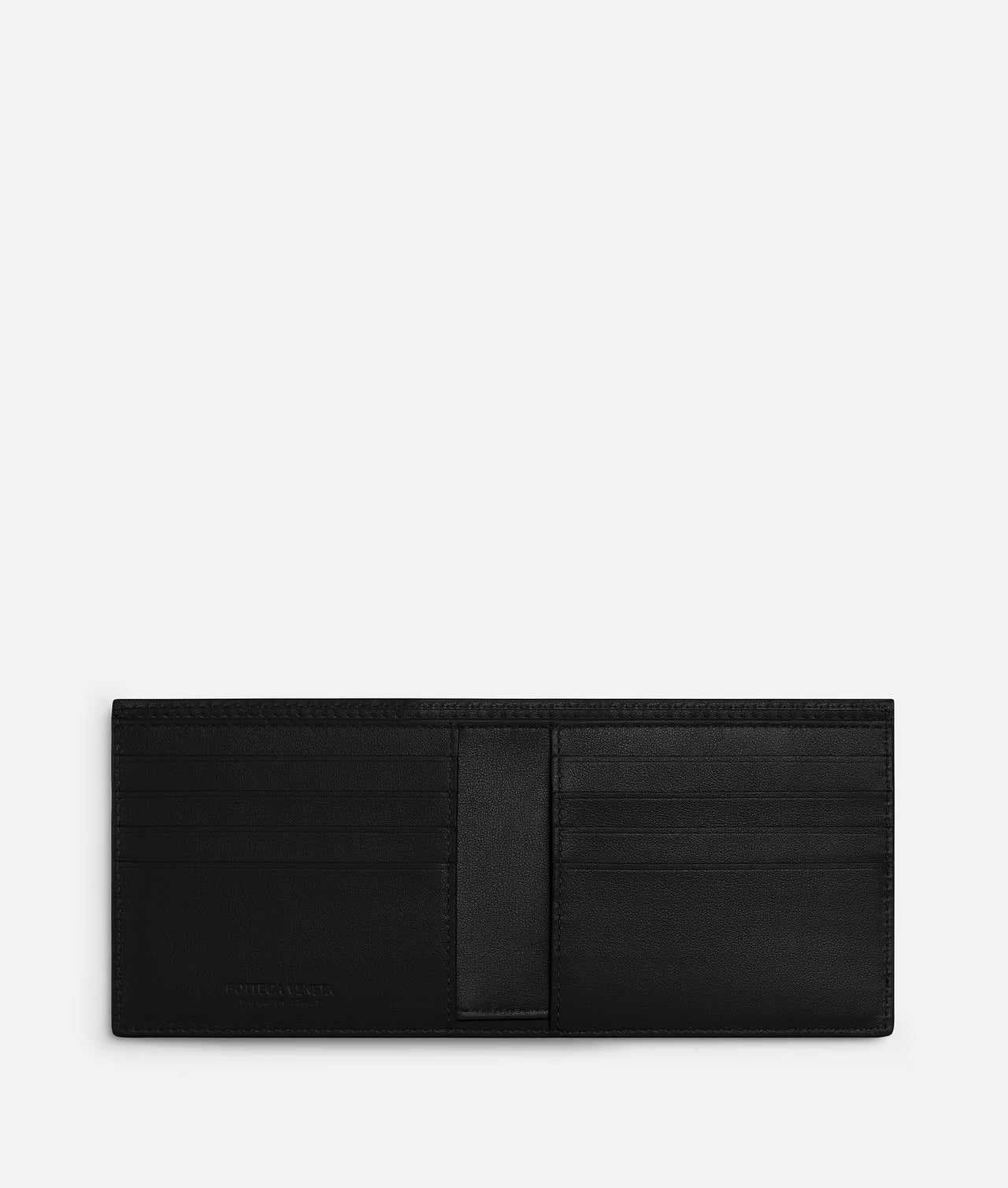 Bottega Veneta Intrecciato Bi-Fold Wallet (Color: Black)