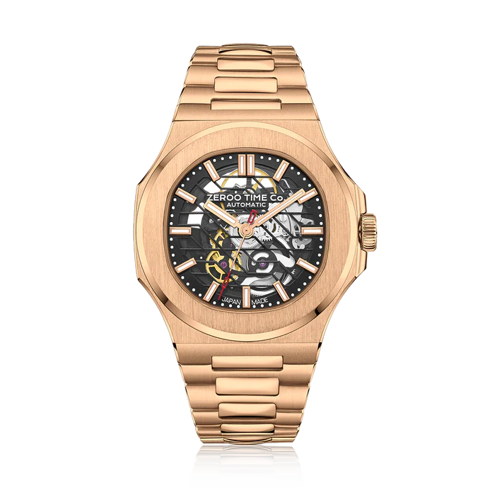 ZEROO M3 天琴座經典鏤空機械自動腕錶（顏色：ZM003SRBK）