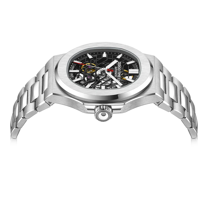 ZEROO M3 天琴座經典鏤空機械自動腕錶（顏色：ZM003SSBK）