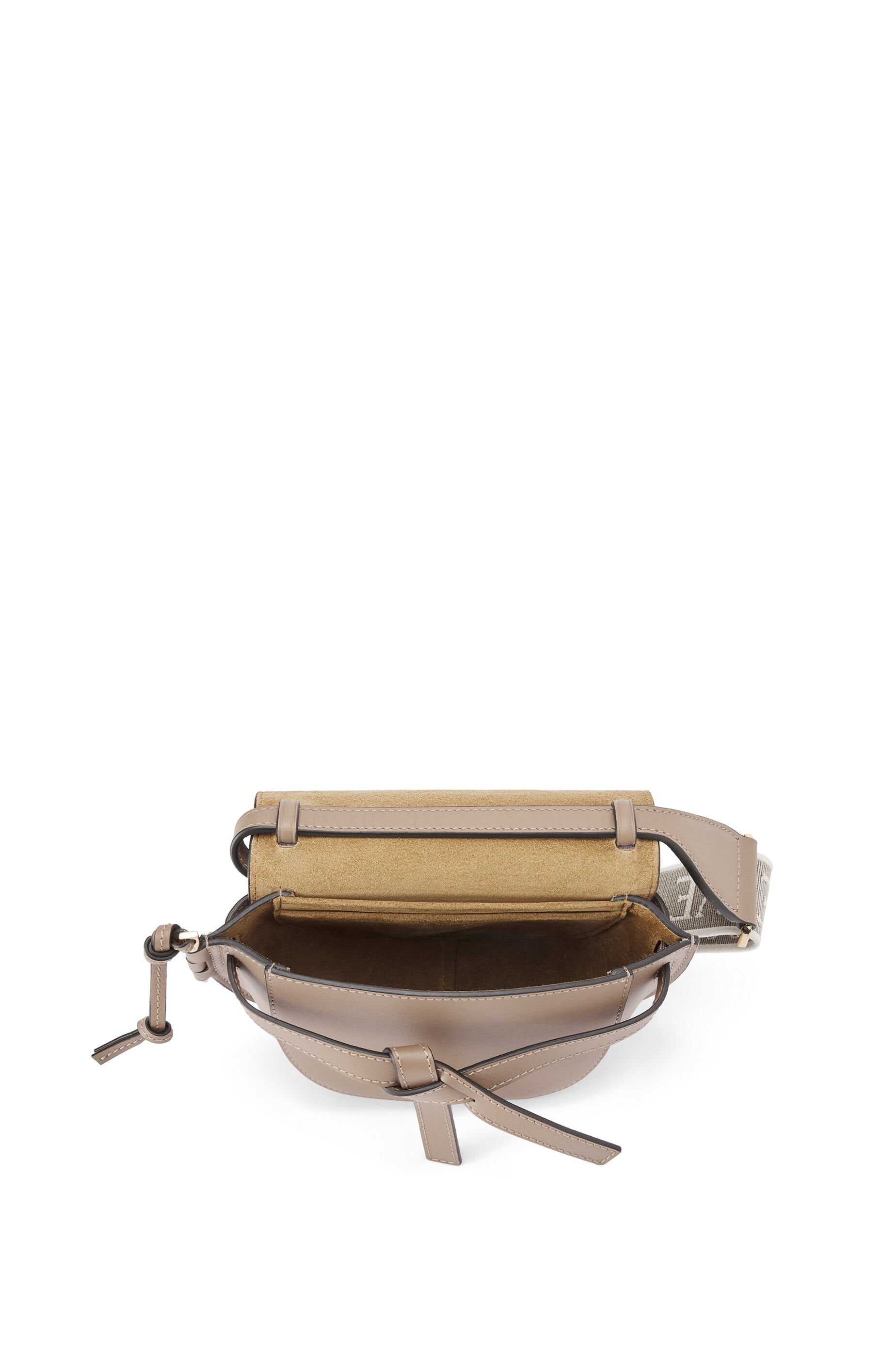 Loewe Mini Gate Dual bag in soft calfskin and jacquard