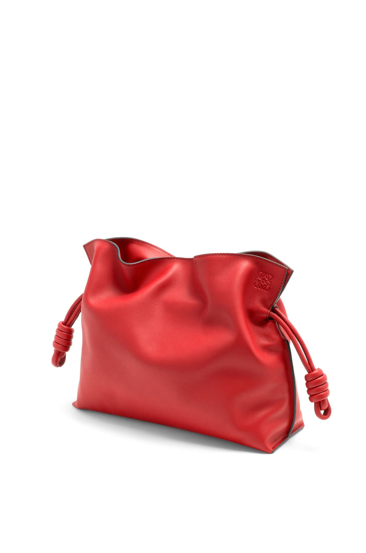 Loewe Medium Flamenco clutch in nappa calfskin (Colour: Red)
