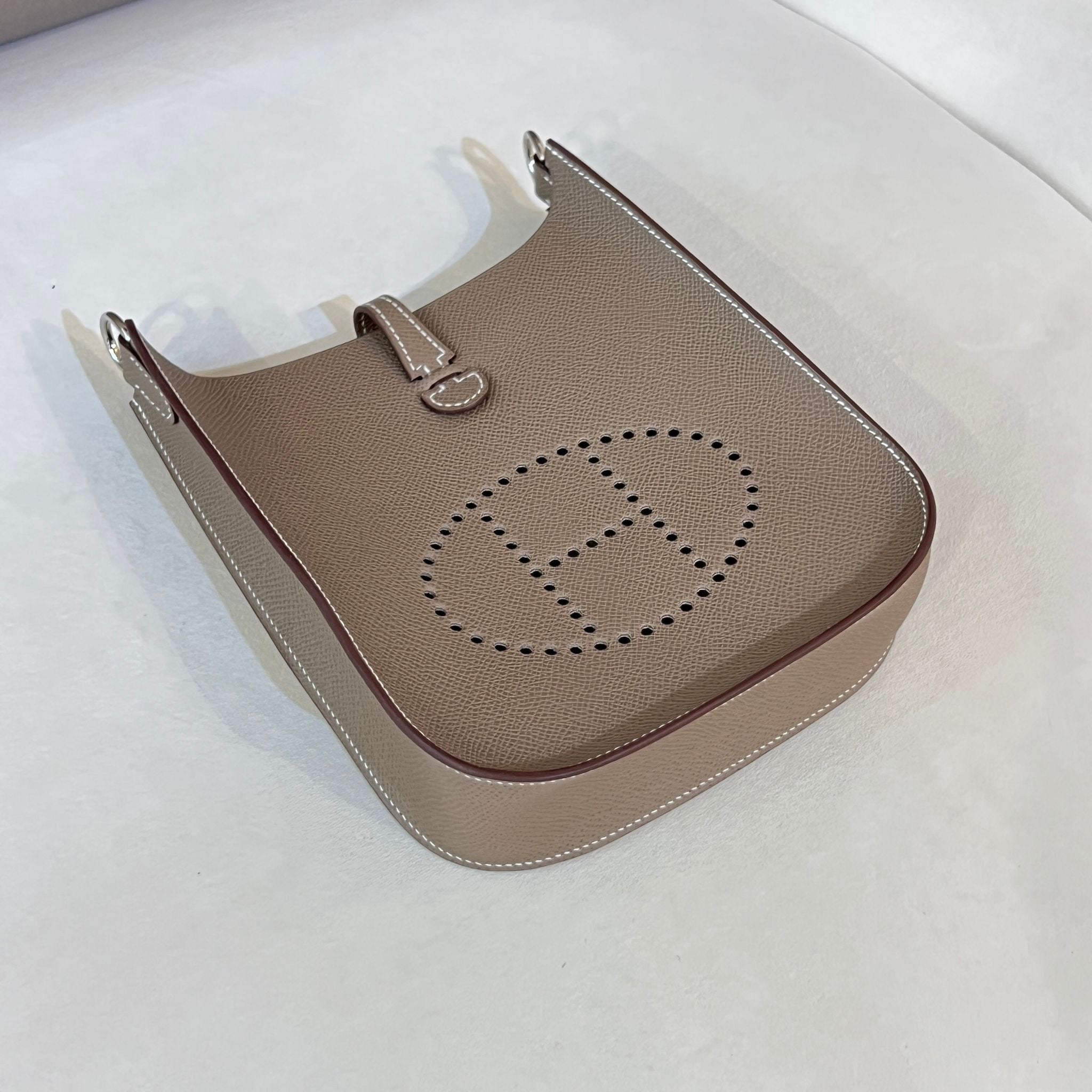 Hong Kong Stock - Hermes Mini Evelyne (Etoupe/Silver)