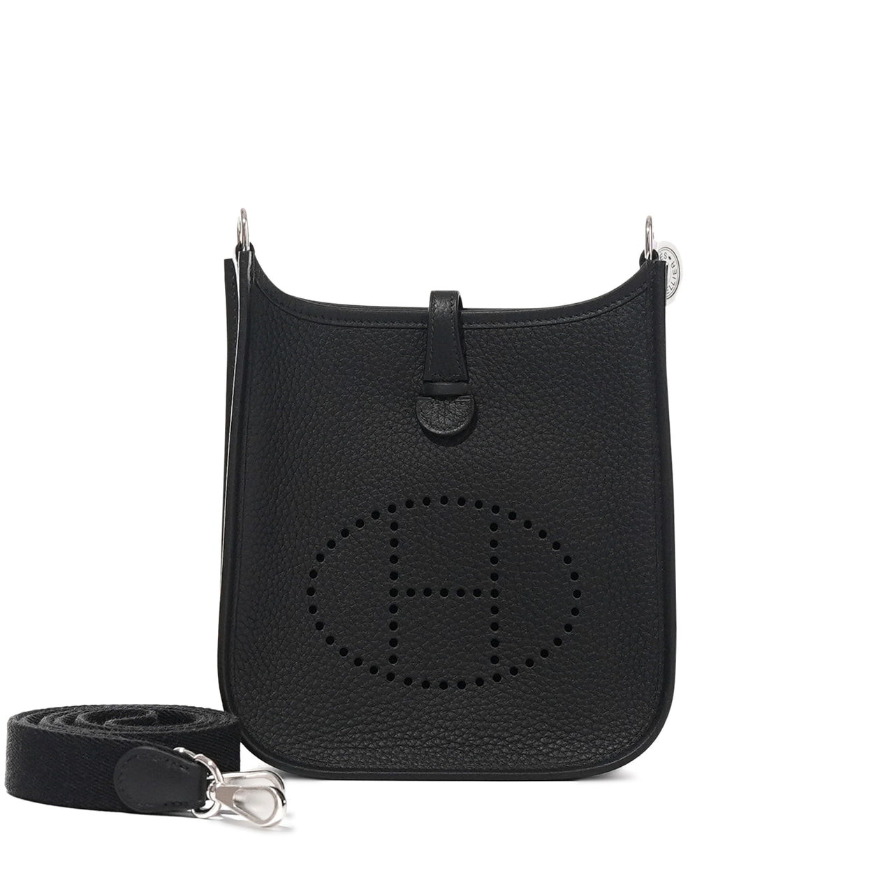 Hong Kong Stock - HERMÈS Mini evelyne (Noir/Silver)