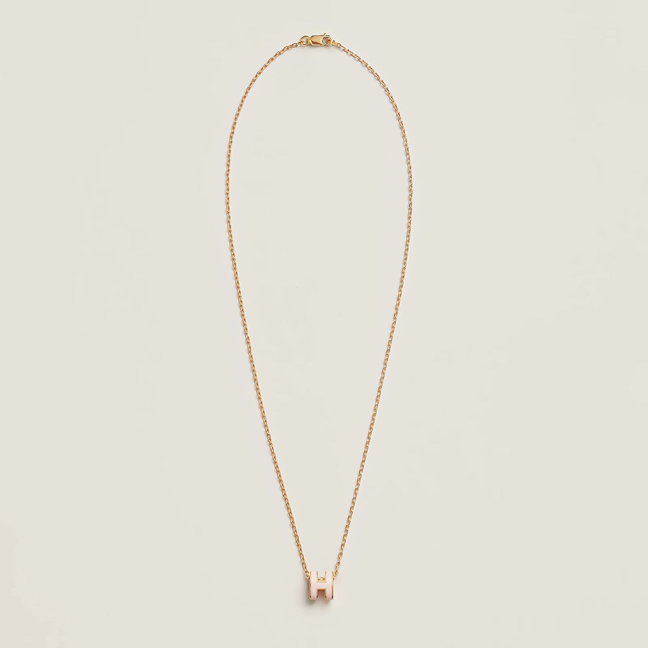 Hong Kong Stock - Hermes Mini Pop H Necklace (Pink/Rose Gold)