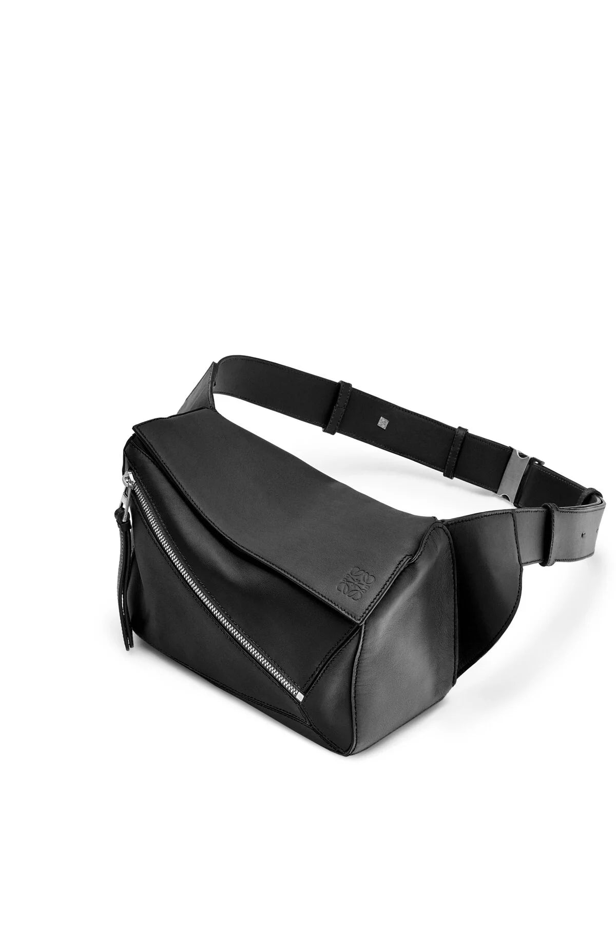 Loewe Small Puzzle Bumbag in classic calfskin (Black)