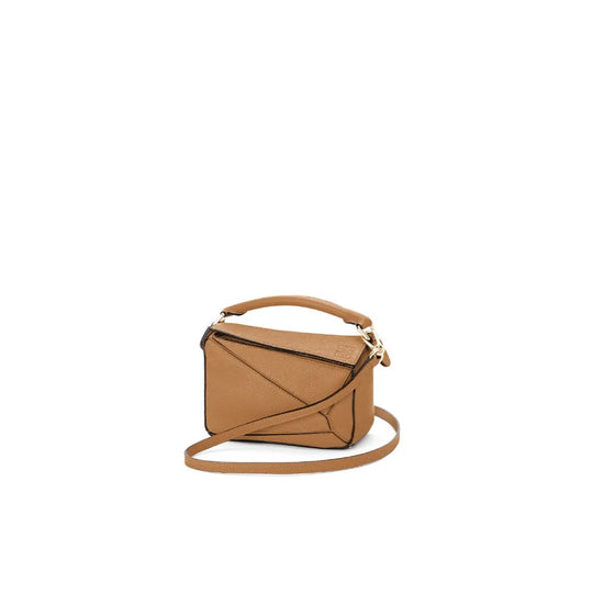 Hong Kong Stock - Loewe Mini Puzzle bag in soft grained calfskin (Light Caramel)