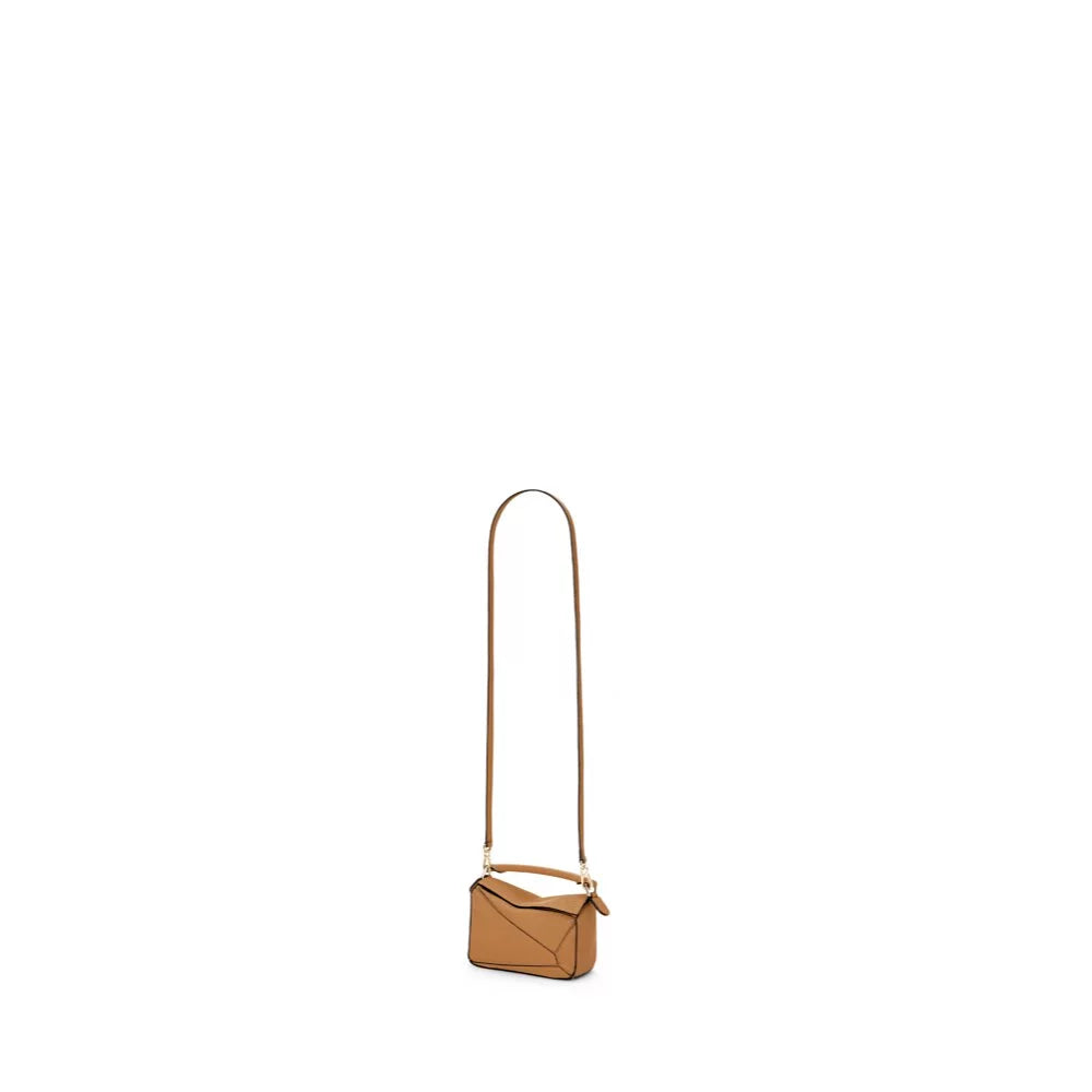 Hong Kong Stock - Loewe Mini Puzzle bag in soft grained calfskin (Light Caramel)