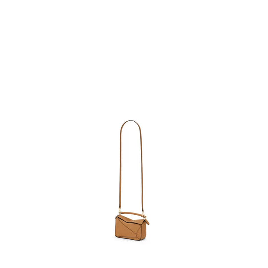 Hong Kong Stock - Loewe Mini Puzzle bag in soft grained calfskin (Light Caramel)