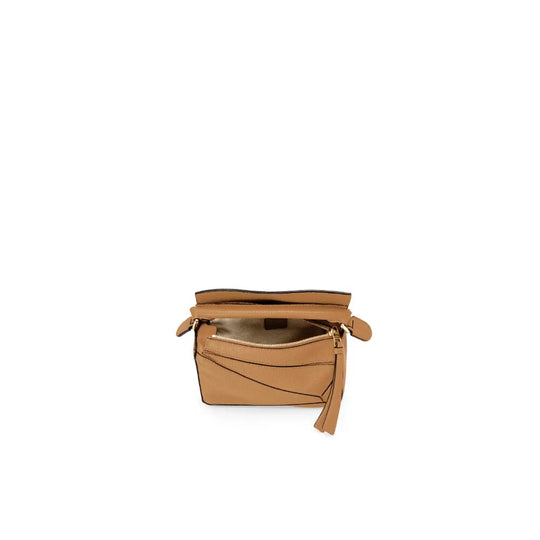 Hong Kong Stock - Loewe Mini Puzzle bag in soft grained calfskin (Light Caramel)