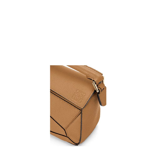 Hong Kong Stock - Loewe Mini Puzzle bag in soft grained calfskin (Light Caramel)