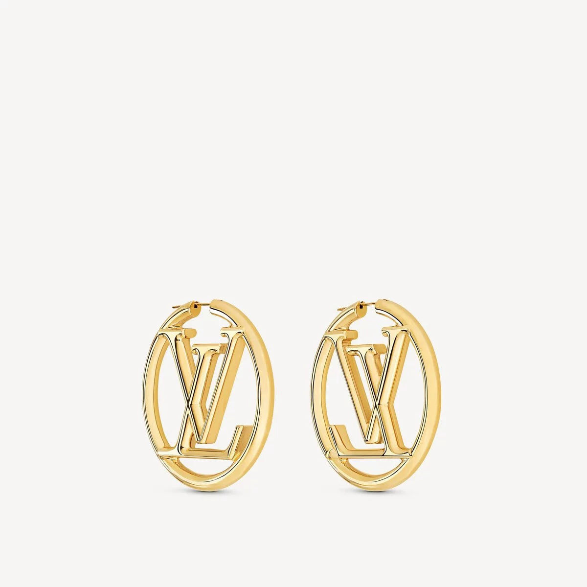 Hong Kong Stock - Louis Vuitton LV Louise Hoop Earrings (Gold)