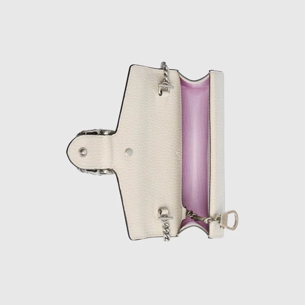 Gucci Dionysus Super Mini Leather Bag (White)