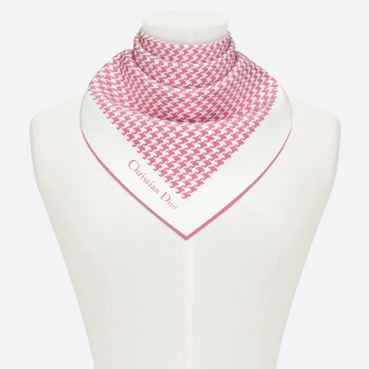 Hong Kong Stock - Dior 30 Montaigne Square Scarf (Peony Pink).