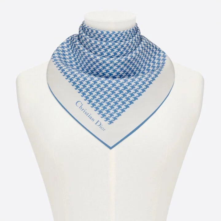 Dior 30 Montaigne 方形絲巾 (矢車菊藍)