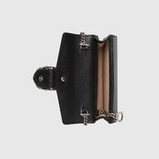 Gucci Dionysus Super Mini Leather Bag (Black).