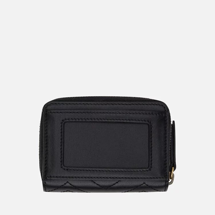 Gucci GG Marmont 絎縫皮革錢包（黑色）