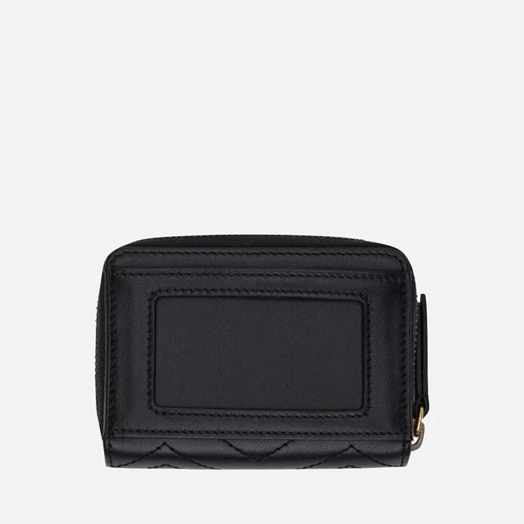 Hong Kong Stock - Gucci Black GG Marmont Matelassé Zip Card Holder (Black)