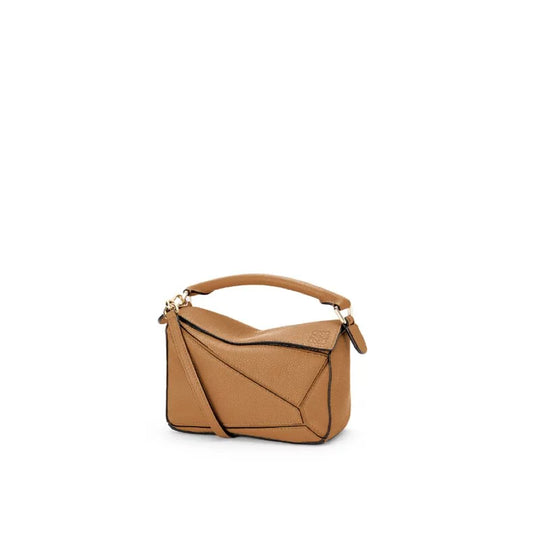 Hong Kong Stock - Loewe Mini Puzzle bag in soft grained calfskin (Light Caramel)