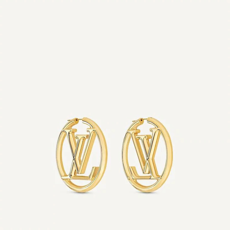 Hong Kong Stock - Louis Vuitton LV Louise Hoop Earrings (Gold)