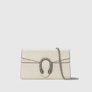 Gucci Dionysus Super Mini Leather Bag (White).